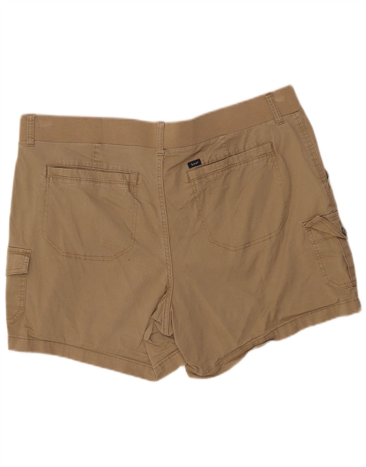 Damskie spodenki cargo LEE US 20 3XL W40 Beżowa bawełna