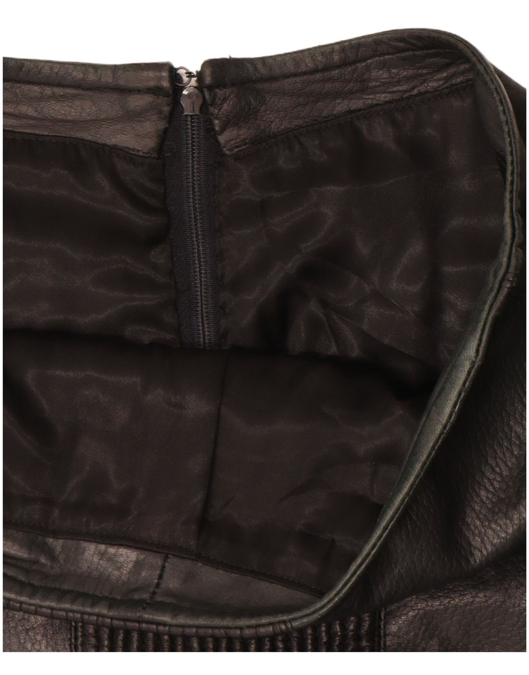 Spódnica skórzana damska VINTAGE W26 mała czarna