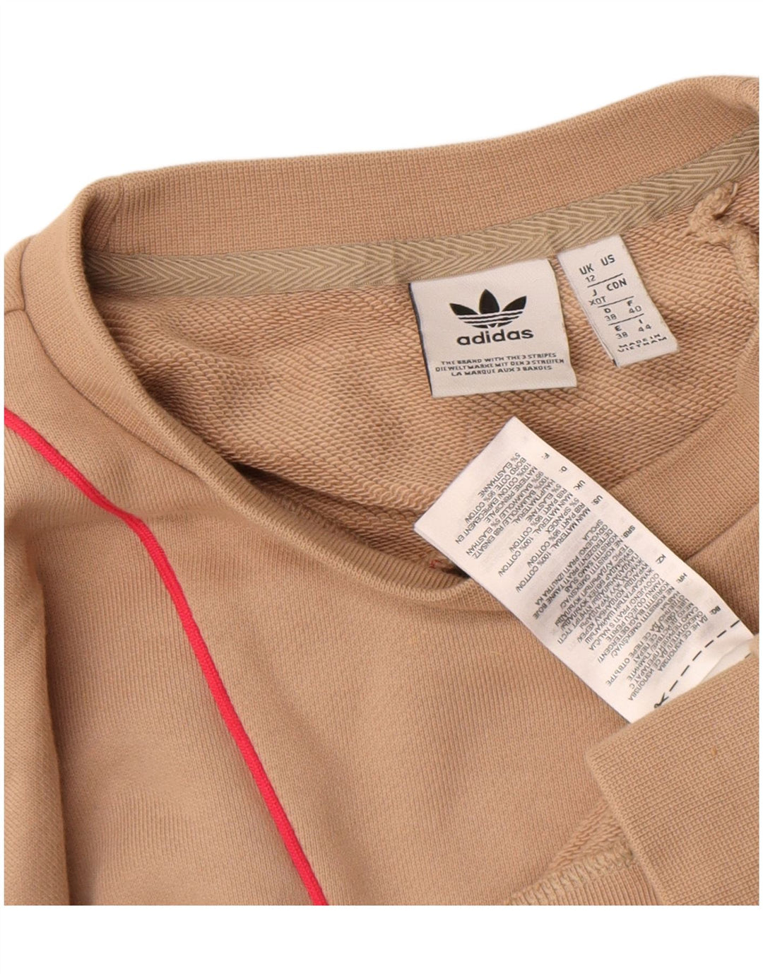 Damska bluza Adidas Graphic Jumper UK 12 Medium Beige Colourblock