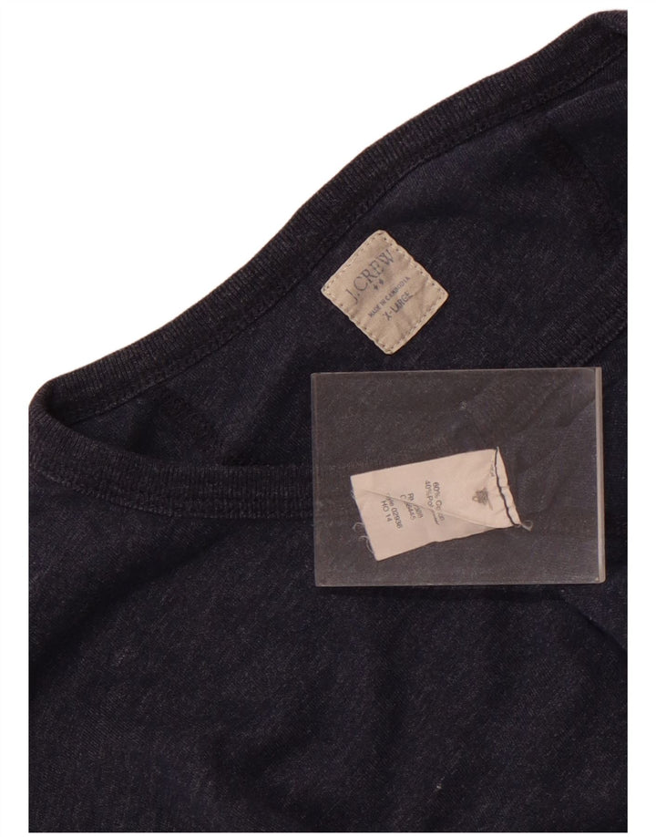 Męski top J. Crew z długim rękawem XL, granatowy, bawełniany