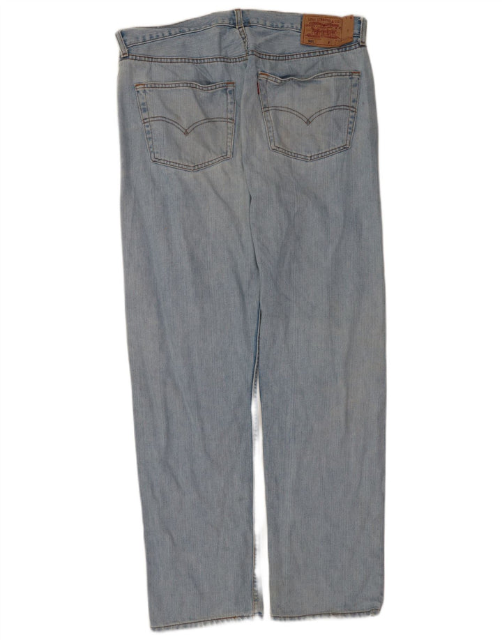 Męskie jeansy Levi's 501 Straight W38 L34 Niebieskie bawełniane