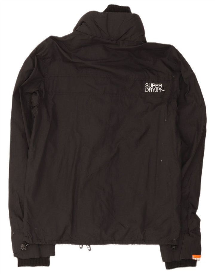 Męska wiatrówka Superdry Graphic UK 38 Średni czarny nylon
