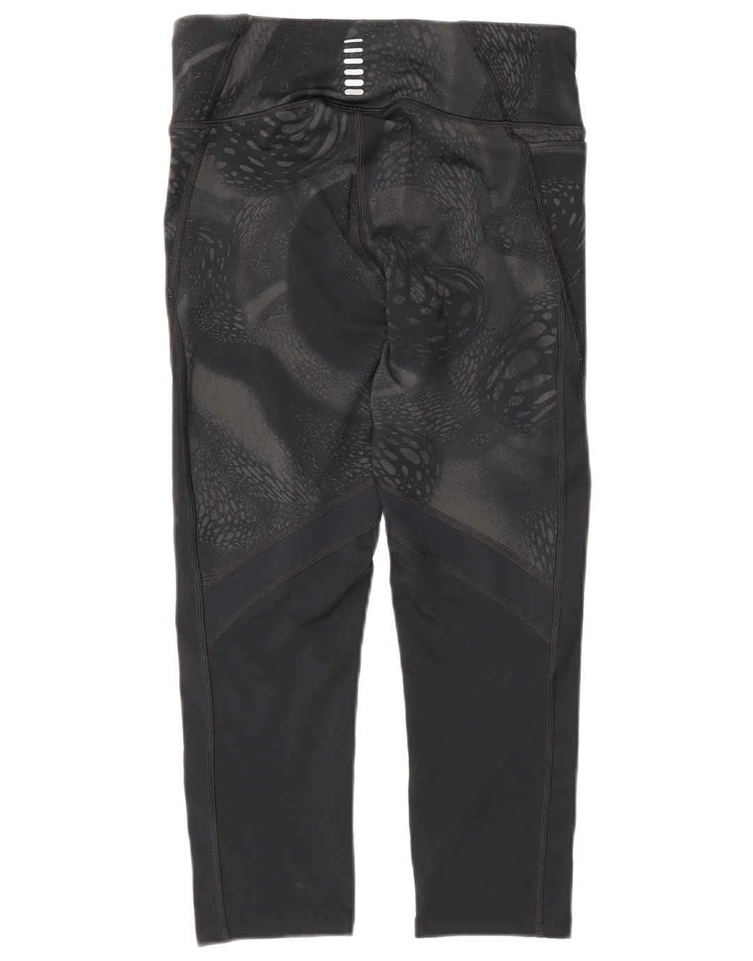Damskie legginsy kompresyjne Capri Under Armour UK 10, małe, czarne, geometryczne