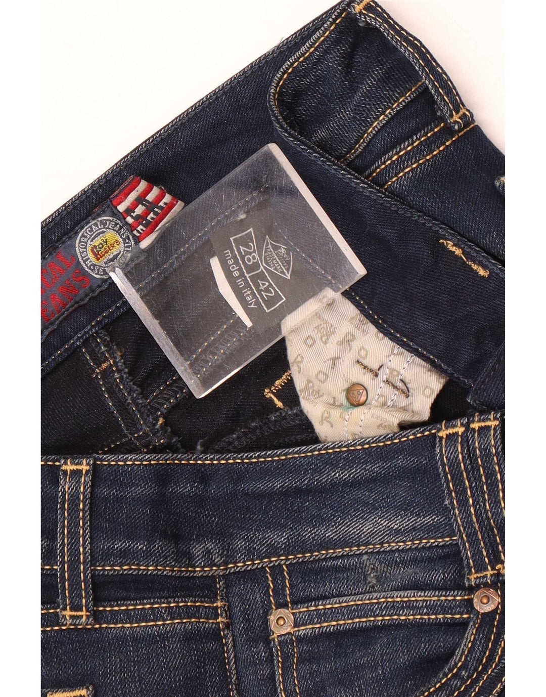 Jeansy damskie Roy Rogers IT 42 Medium W28 L28 Niebieskie