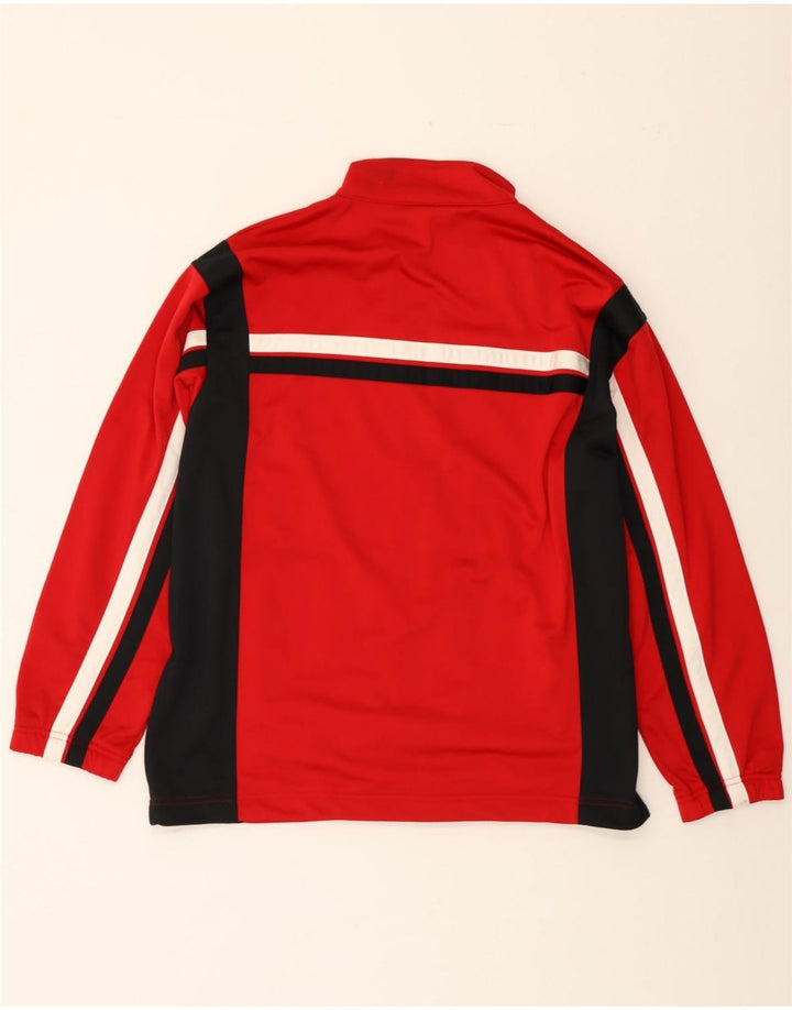 REEBOK Mens Tracksuit Top Jacket Small Red Colourblock Polyester Vintage Reebok and Second-Hand Reebok from Messina Hembry 