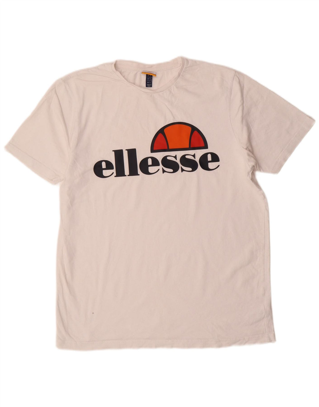 Męski T-shirt z grafiką ELLESSE, duży, biały, bawełniany