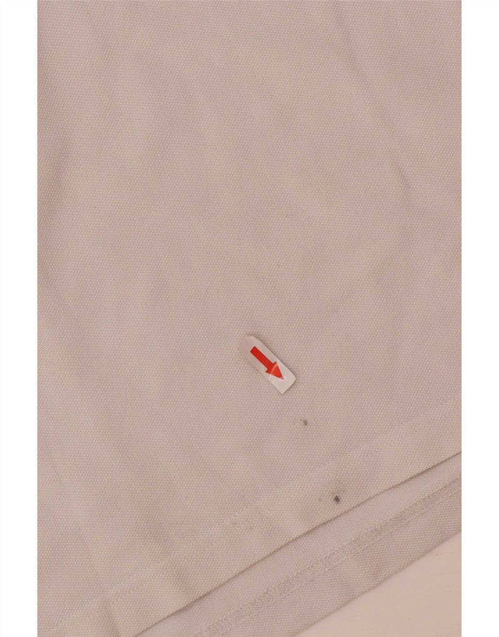 Męska koszulka polo Massimo Dutti 2XL, biała, bawełniana