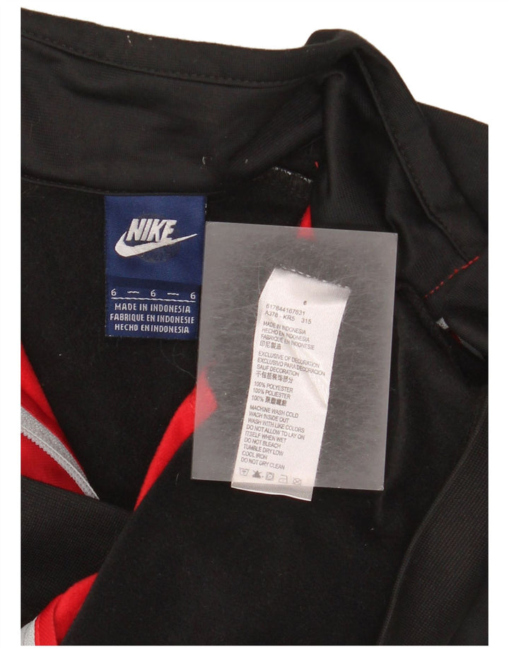 Chłopięca kurtka dresowa Nike 5-6 lat Czarny poliester z blokami kolorów