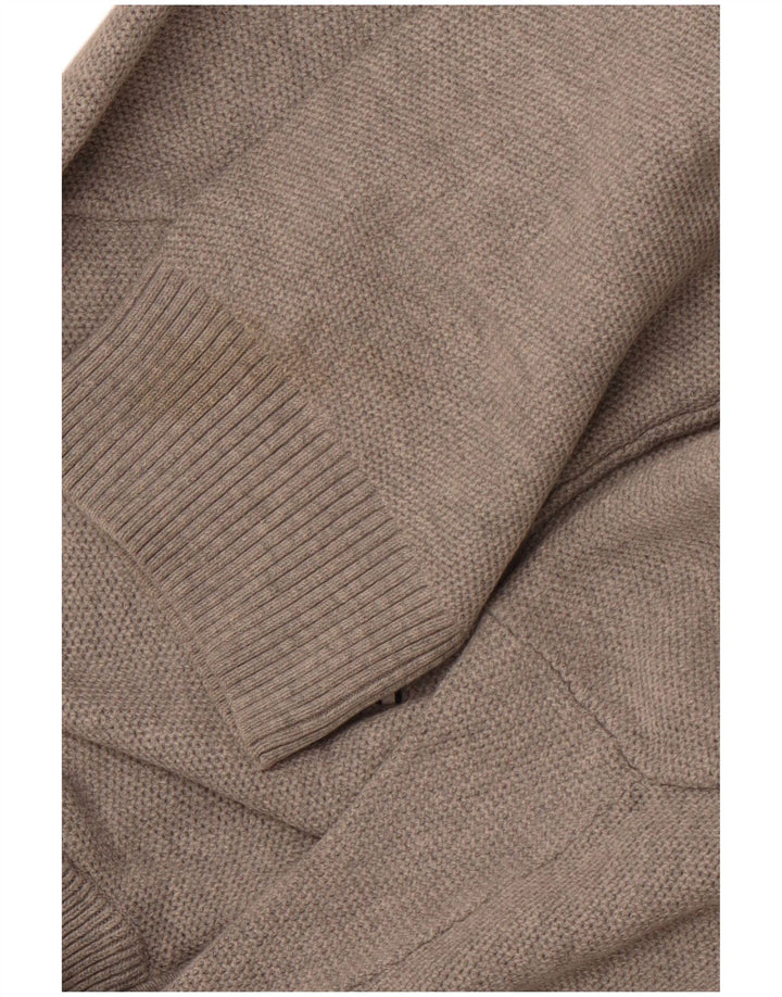 TOMMY HILFIGER Męski sweter zapinany na zamek XL, szary, bawełniany