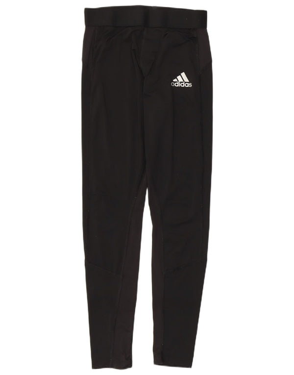 Damskie legginsy Adidas Primegreen UK 14, duże, czarne, poliestrowe