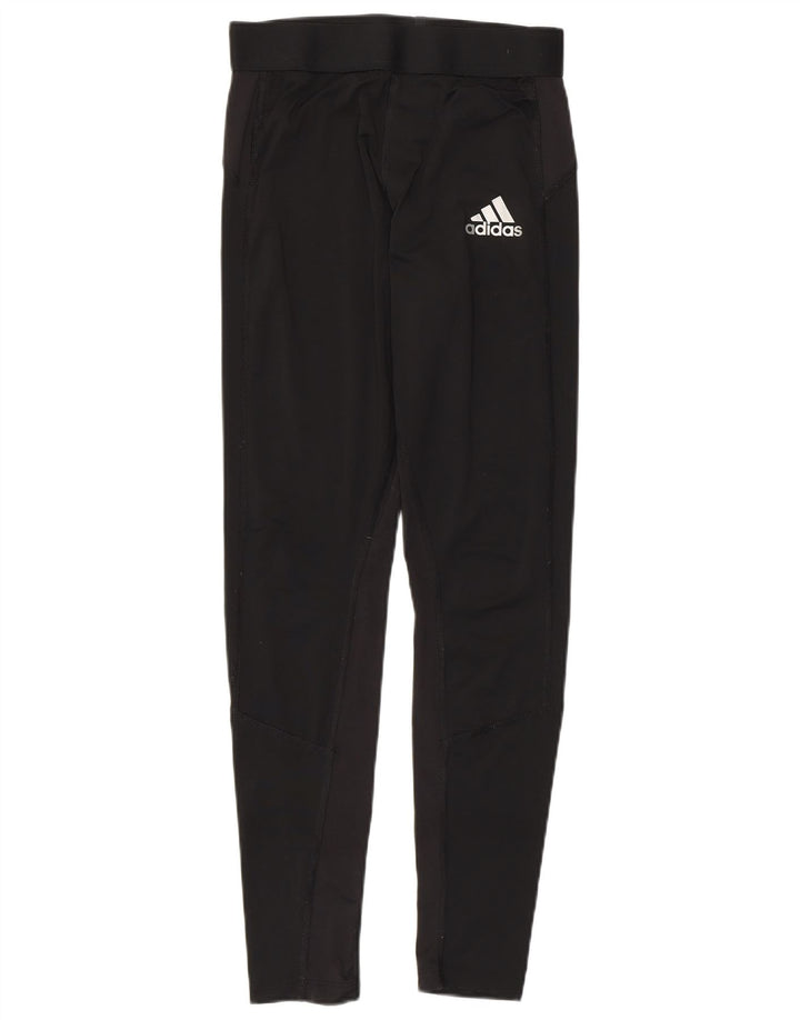 Damskie legginsy Adidas Primegreen UK 14, duże, czarne, poliestrowe
