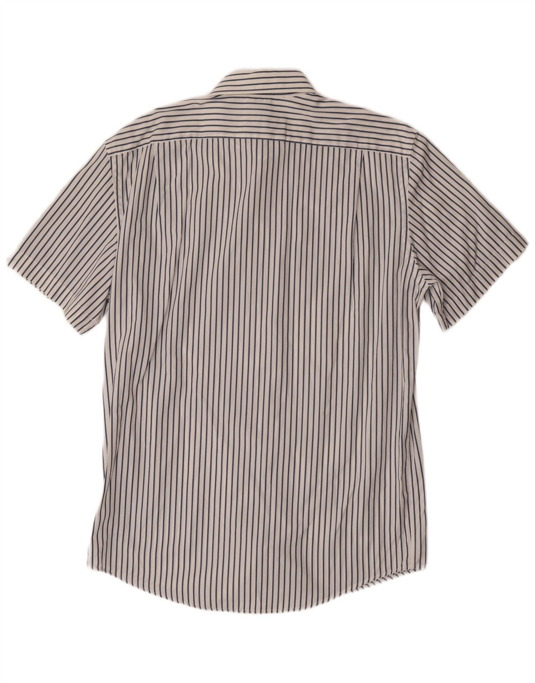 Męska koszula z krótkim rękawem Lacoste o regularnym kroju, rozmiar 42, duże białe prążki