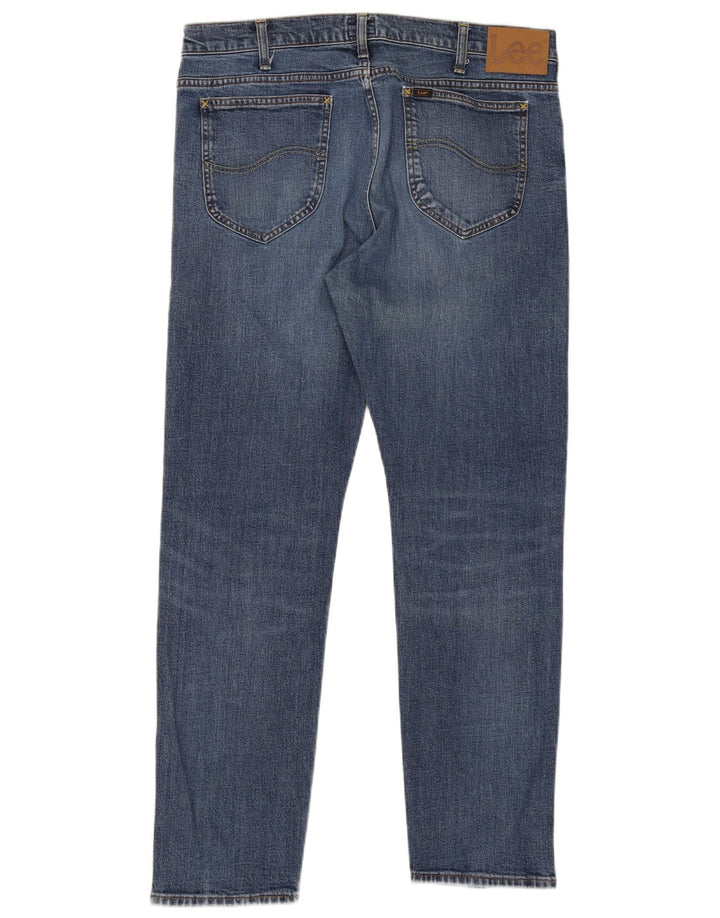 Męskie jeansy Lee Rider Slim W36 L32 Niebieskie bawełniane