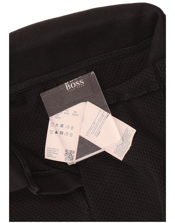 Męska koszulka polo Hugo Boss 3XL, czarna, bawełniana