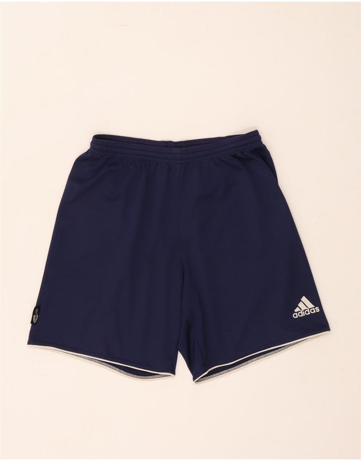 Męskie spodenki sportowe Adidas, małe, granatowe, poliestrowe