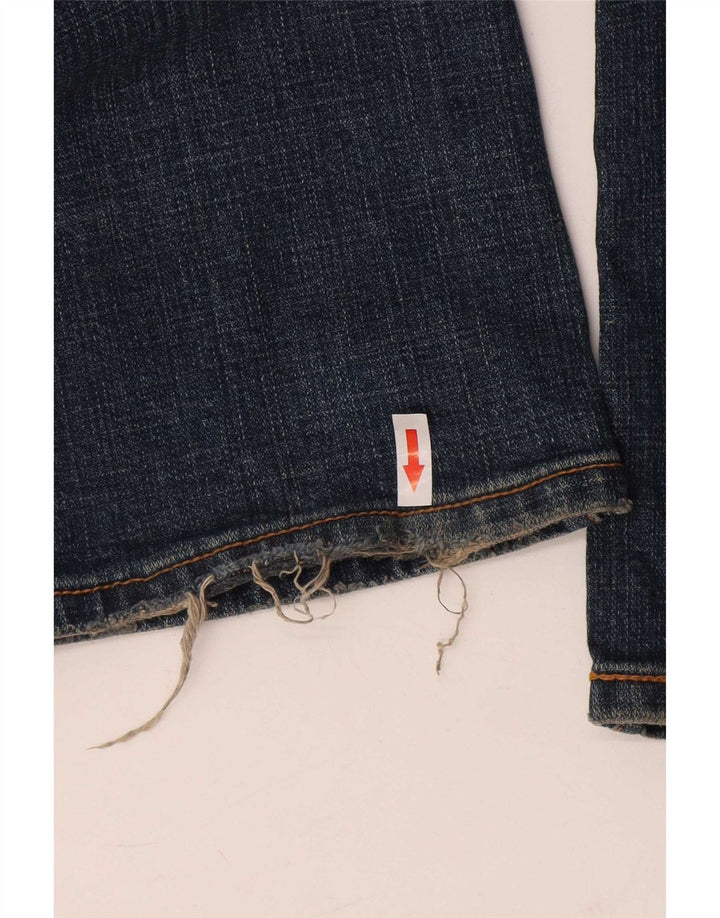 Damskie jeansy Levi's 545 Low Bootcut US 12 Large W34 L31 Niebieska bawełna