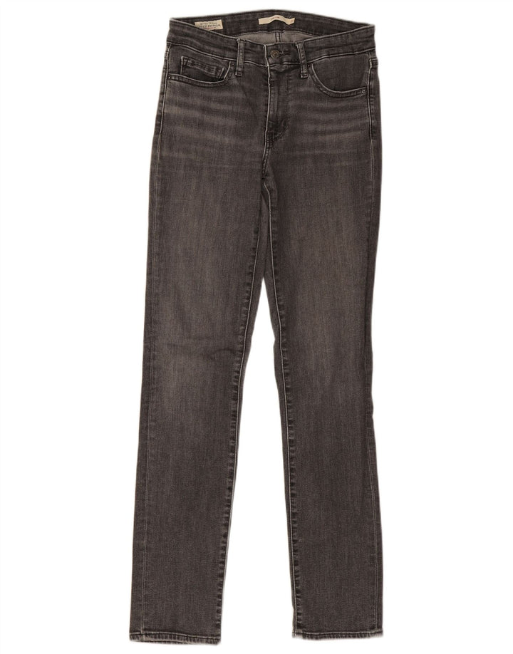 Damskie jeansy Levi's 712 Slim W27 L31 Szara bawełna