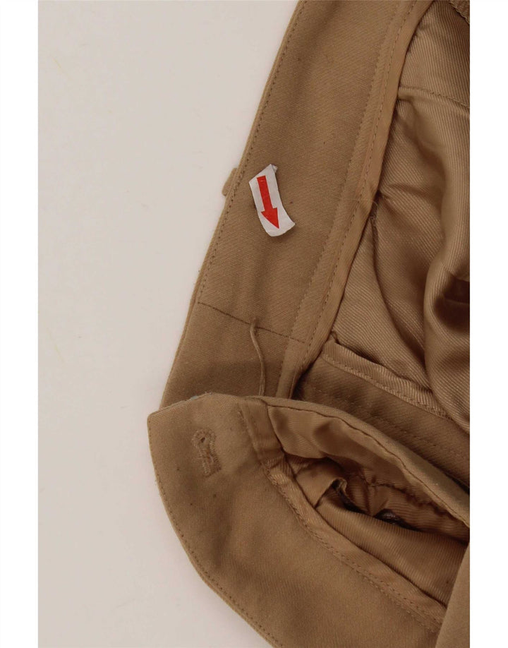 Damskie spodnie garniturowe Zara Pegged Medium W28 L31 Beżowy poliester