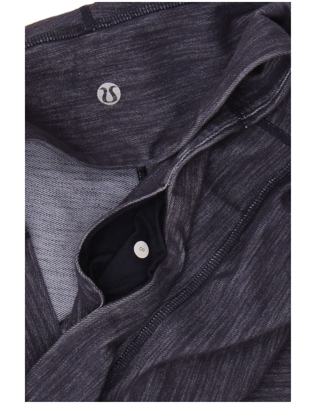 Damskie legginsy Capri LULULEMON US 8 w kolorze średniego fioletu w prążki