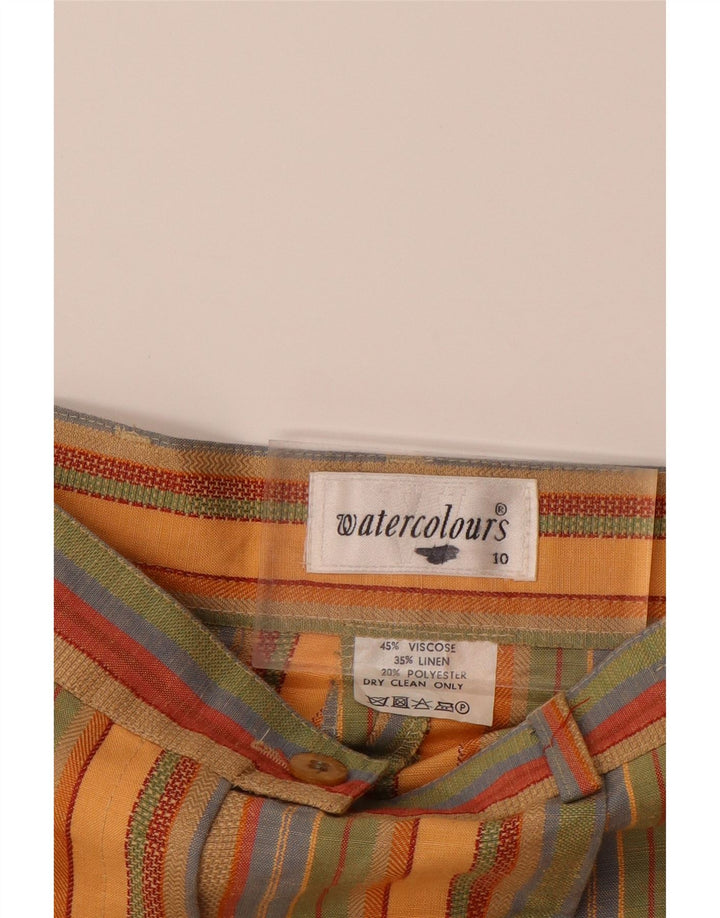 Damskie spodenki Chino VINTAGE UK 10 Small W26 w wielokolorowe paski