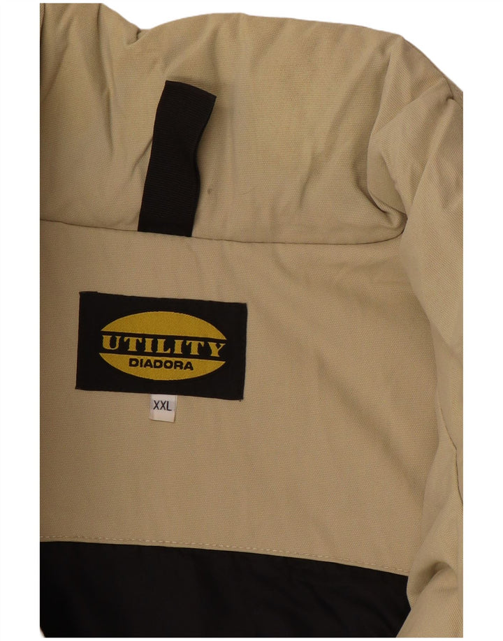 DIADORA Mens Utility Gilet UK 44 2XL Beige Polyamide