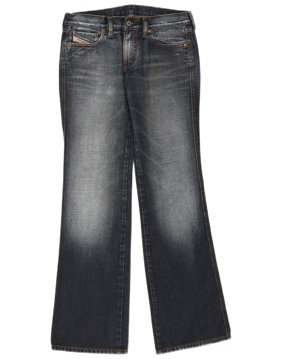 DIESEL Damskie jeansy Bootcut W28 L31 Granatowe, bawełniane