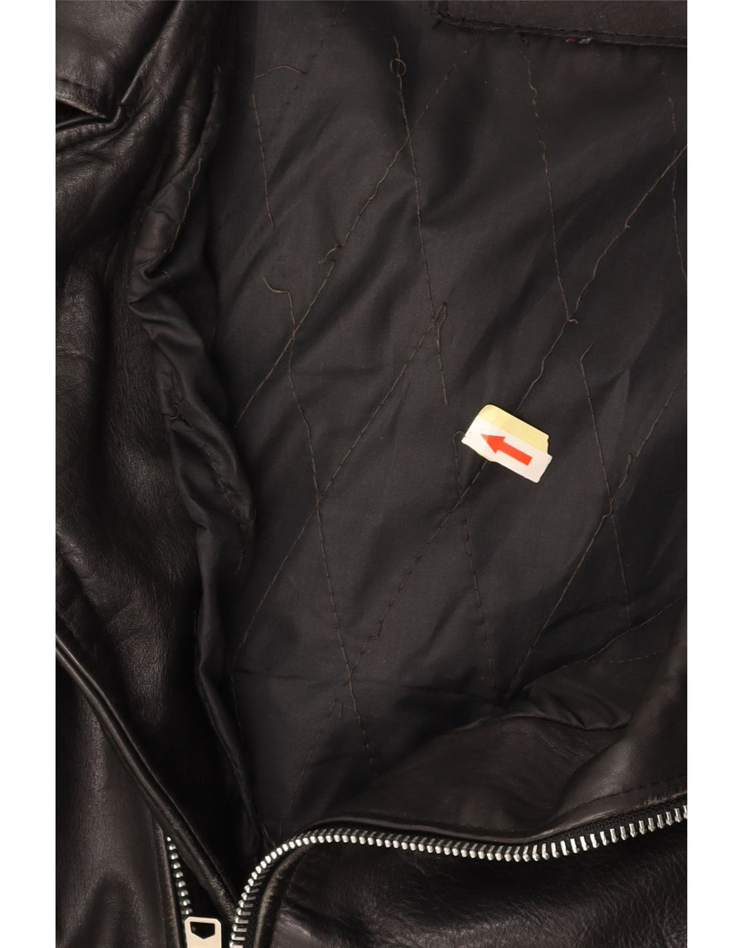 Męska skórzana kurtka motocyklowa VINTAGE UK 36, mała czarna