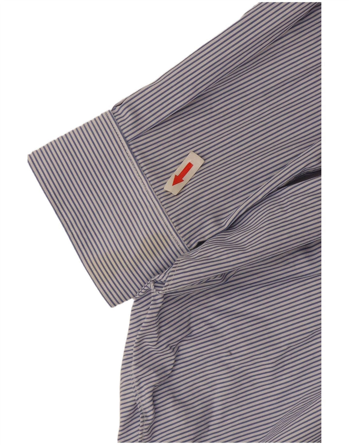 Koszula męska Massimo Dutti rozmiar 44 17 1/2 XL w niebieskie prążki