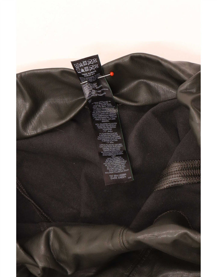 Damskie legginsy Marks & Spencer ze sztucznej skóry UK 12, średni zielony