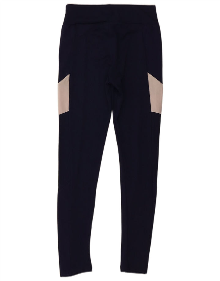 Legginsy damskie Puma UK 10, małe, granatowe, z poliestru w blokach kolorów