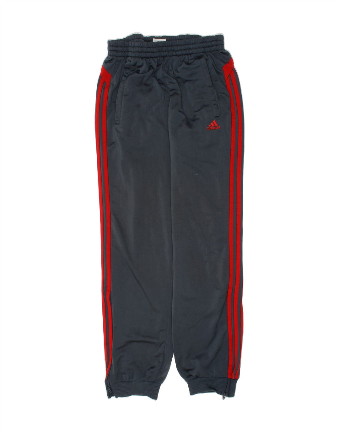 ADIDAS Boys Tracksuit Trousers Joggers 13-14 Years  Grey Polyester Vintage Adidas and Second-Hand Adidas from Messina Hembry 
