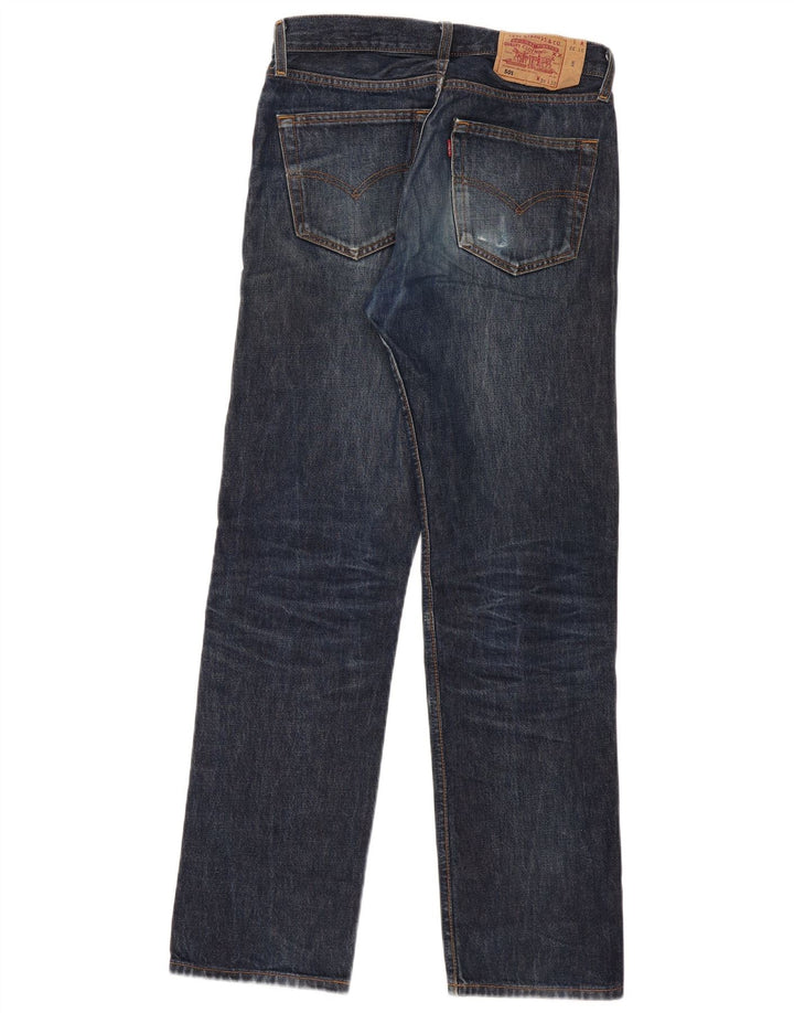Damskie jeansy Levi's 501 Straight W31 L32 granatowe