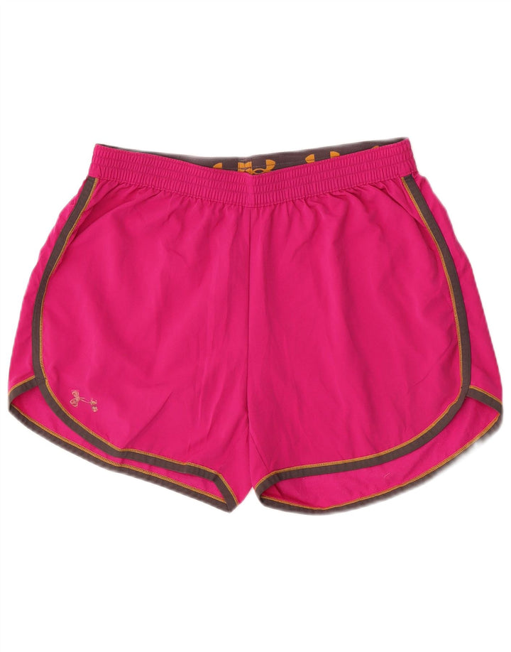 Damskie spodenki sportowe Under Armour UK 16, duże, różowe, poliestrowe