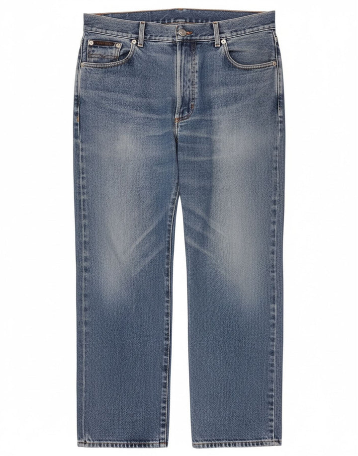 Męskie jeansy Gant Regular Straight W34 L27 Niebieskie bawełniane