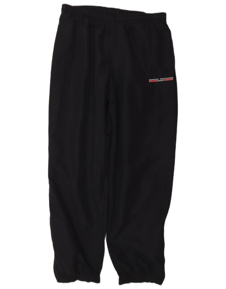 SERGIO TACCHINI Męskie spodnie dresowe duże W34 L31 Czarny poliester