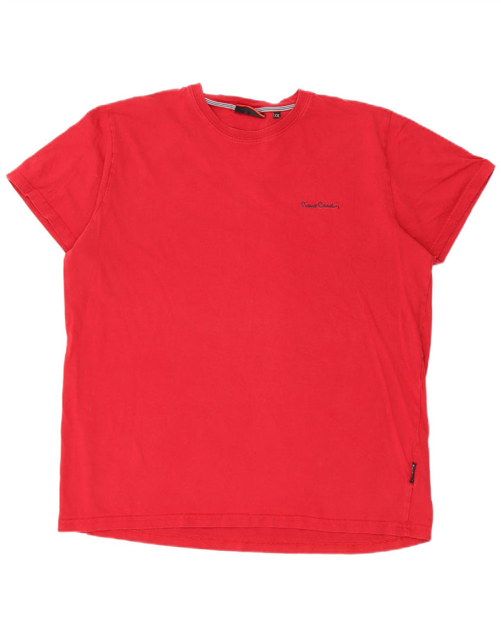 T-shirt męski Pierre Cardin Top 2XL, czerwony, bawełniany