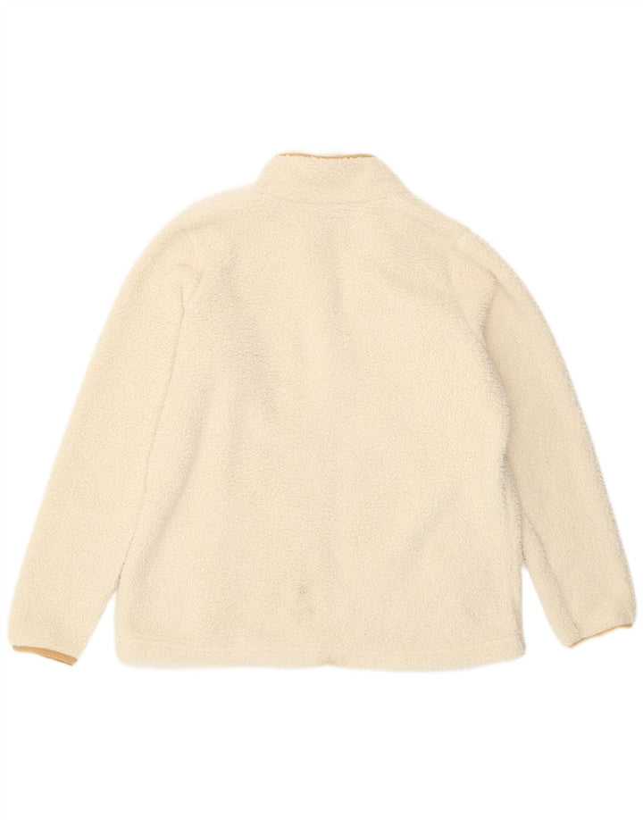 Męska kurtka polarowa Columbia UK 40, duża, biała, poliestrowa