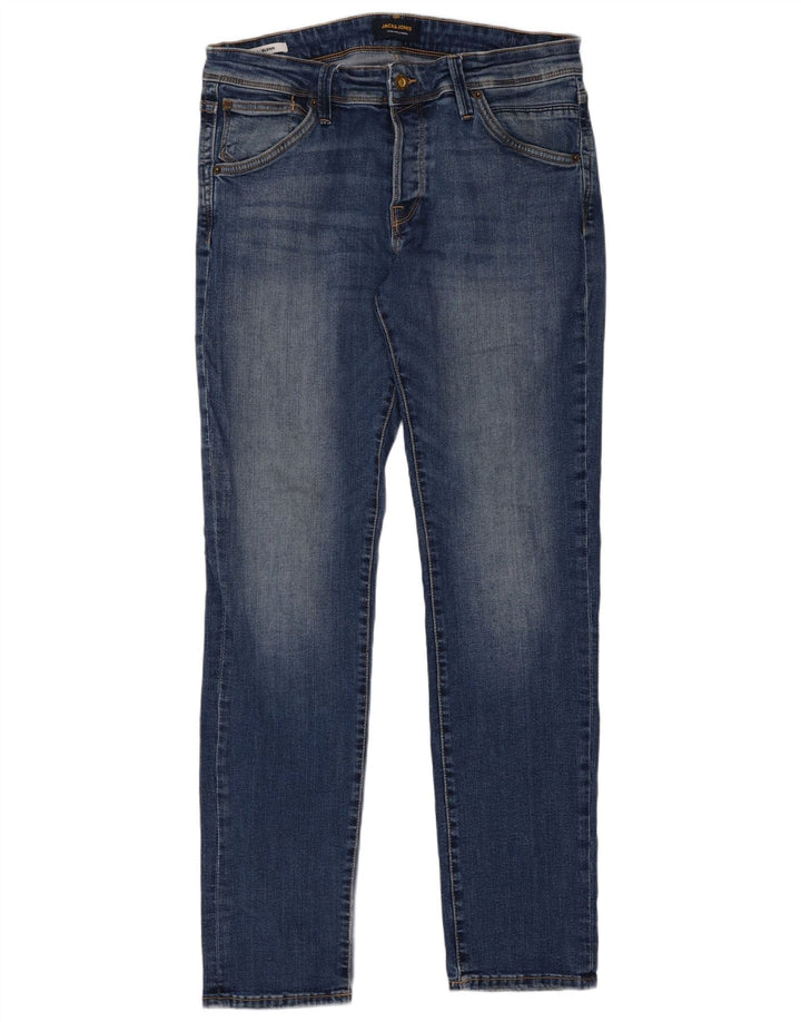 Męskie jeansy Jack & Jones GLENN Slim W32 L32 Niebieskie bawełniane