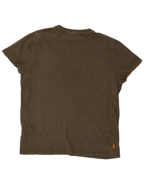 T-shirt męski Superdry, bawełniany khaki, 2XL