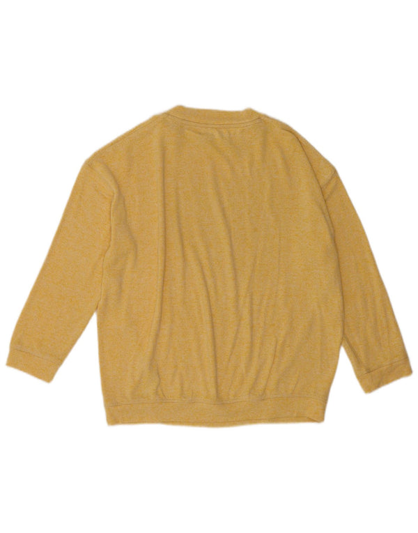 Marks & Spencer Damska bluzka oversize UK 10, mała, żółta, nakrapiana