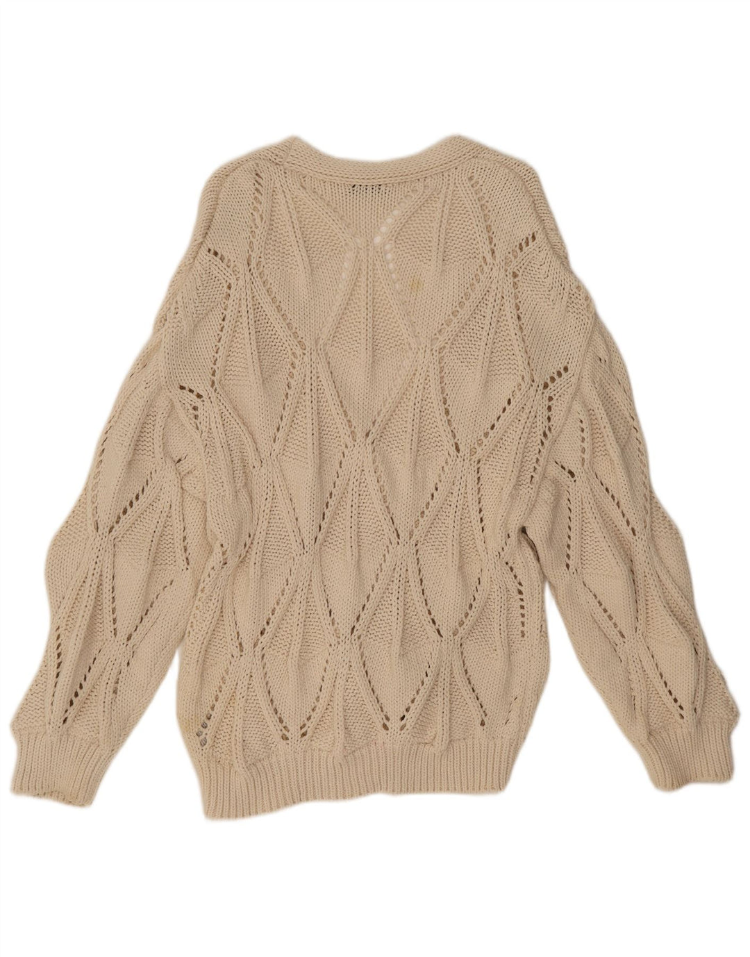 Sweter damski Zara UK 14, średni beż, bawełna