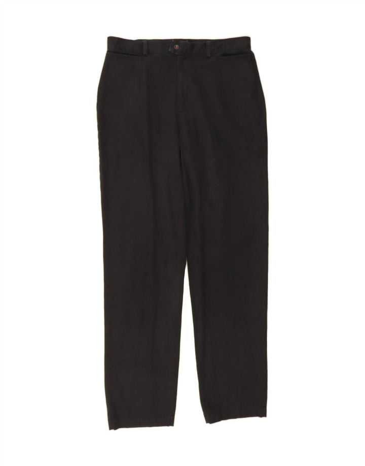 DOCKERS Womens Straight Suit Trousers W32 L32 Black Cotton Vintage Dockers and Second-Hand Dockers from Messina Hembry 