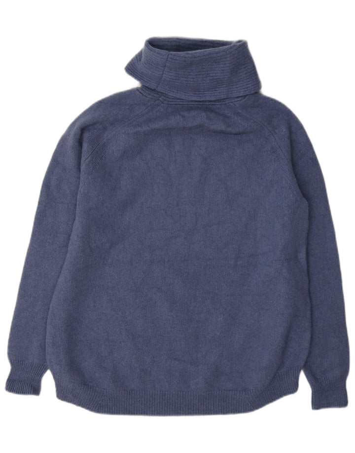 Sweter damski Massimo Dutti z wywijanym dekoltem UK 10, mały niebieski