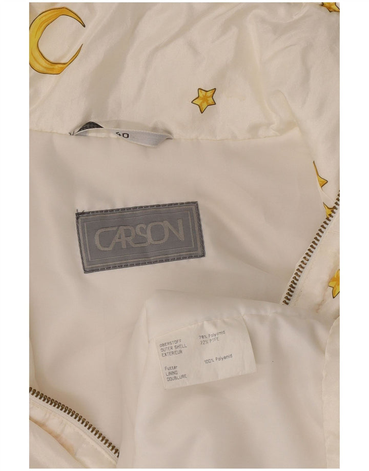 Damska kurtka wiatrówka Carson Graphic Pullover EU 40 Medium White