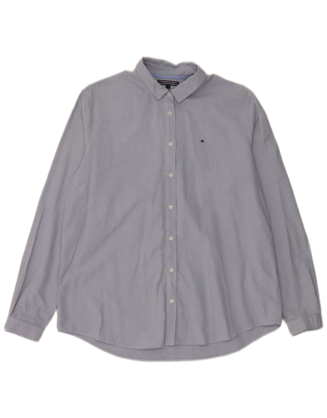 Damska koszula o regularnym kroju TOMMY HILFIGER US 10, duża, niebieska, bawełniana