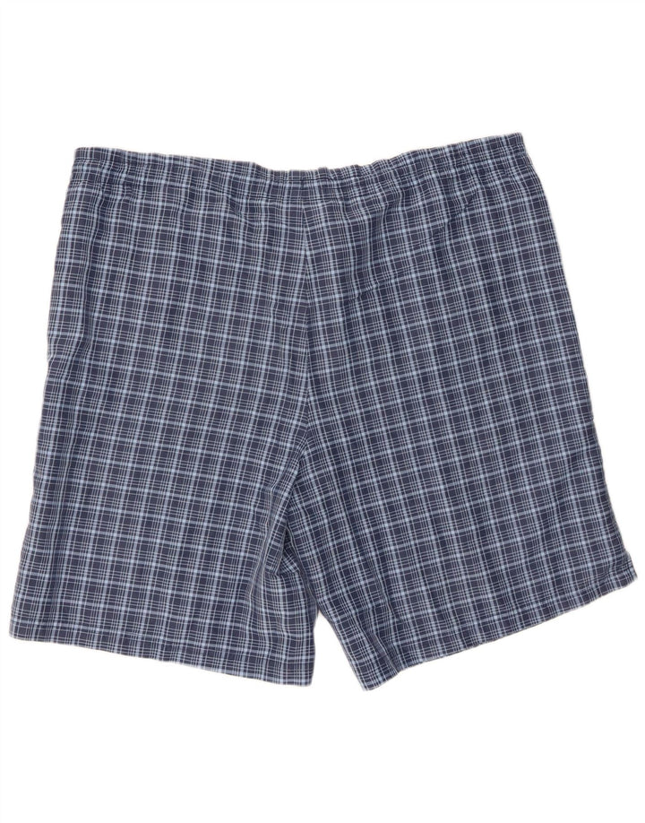 Męskie spodenki kąpielowe Umbro XL, granatowe, poliestrowe w kratę