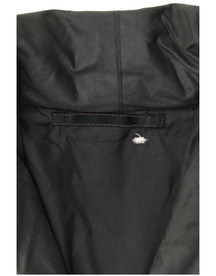 Damski płaszcz wiatrówka o luźnym kroju VINTAGE UK 20 2XL Czarny nadruk zwierzęcy