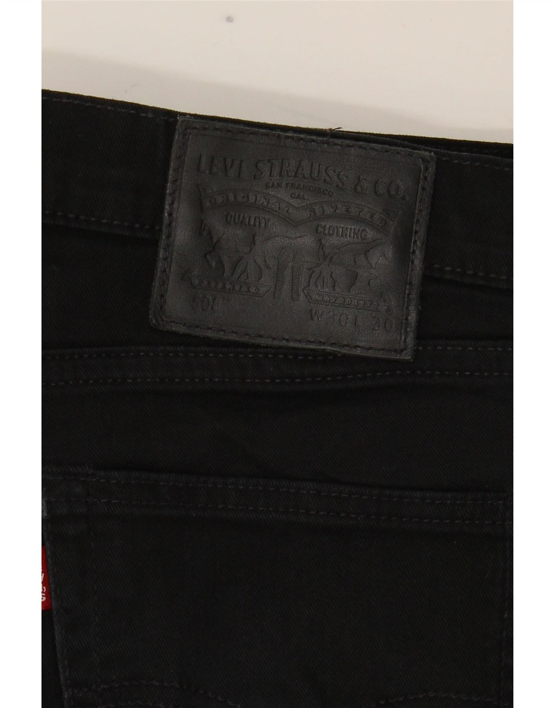 Męskie jeansy Levi's 508 Regular Tapered W30 L30 Czarna bawełna