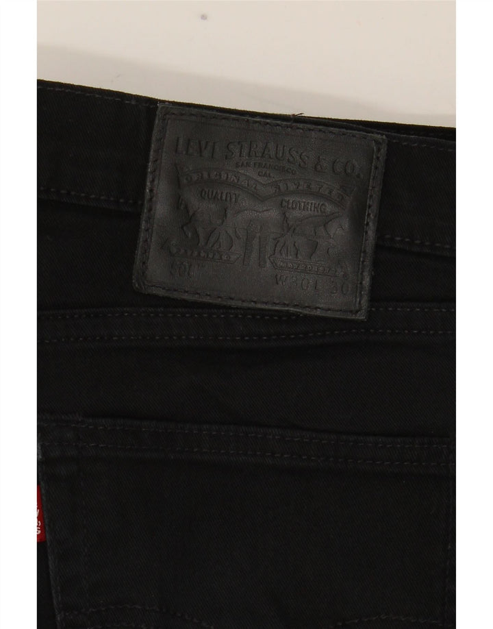Męskie jeansy Levi's 508 Regular Tapered W30 L30 Czarna bawełna
