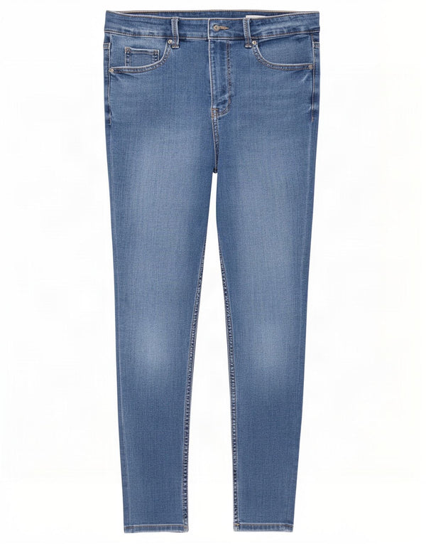 Marks & Spencer Damskie The Ivy Crop Skinny Jeans UK 12 Medium W30 L25 Niebieskie